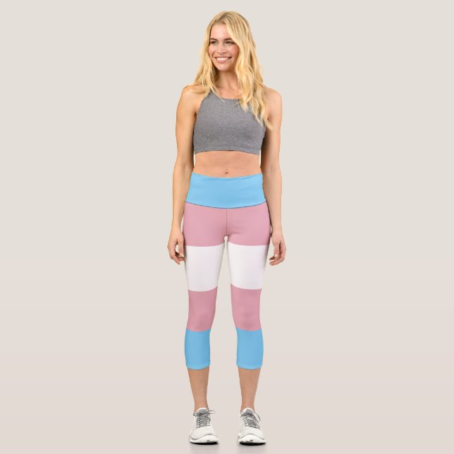 Leggings der Trans-Pride-Fahne (Vorderseite)