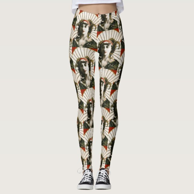 Leggings der Vintagen Zauberkunst (Vorderseite)