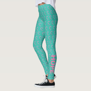 Leggings des "aquamarinen und rosa Bewusstseins"