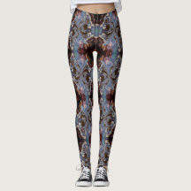 Leggings des Boho Fraktal Art