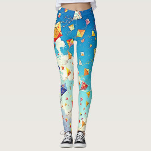 Leggings Des cerfs-volants joyeux grimpent en flèche