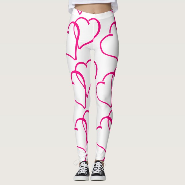Leggings des doppelten Herzens (Vorderseite)