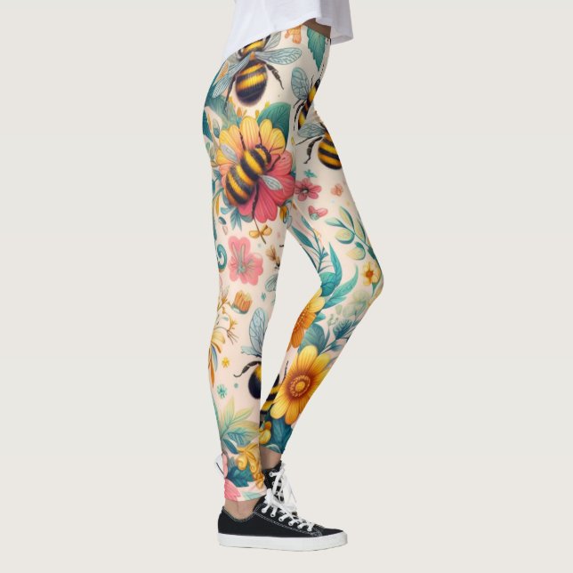Leggings Des fleurs effervescentes (Droite)