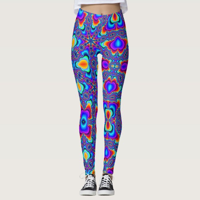 LEGGINGS DES KARNEVAL-(FRAKTAL-EXPLOSION) (Vorderseite)