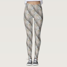Leggings des ondulations pétales
