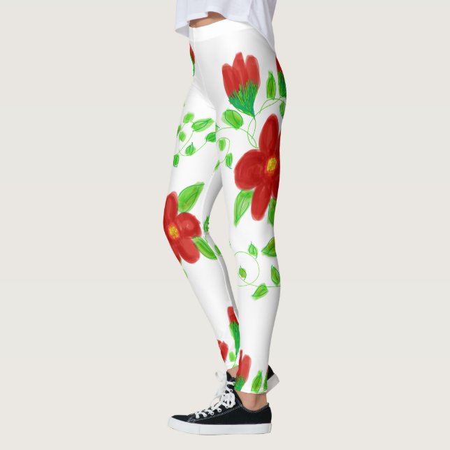 Leggings des Red Flower Designer (Links)