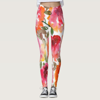 Leggings Des roses rouges en habit, des motifs sans soudure