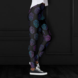 Leggings Dés RPG   Nebula Imaginaire Retro Tabletop PnP Gam