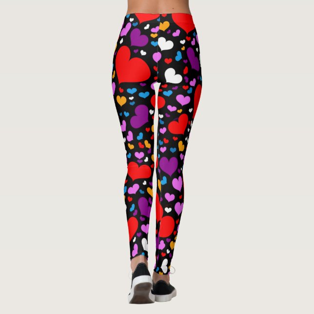 Leggings des Valentines Tages; Kommen u. Gehen (Rückseite)