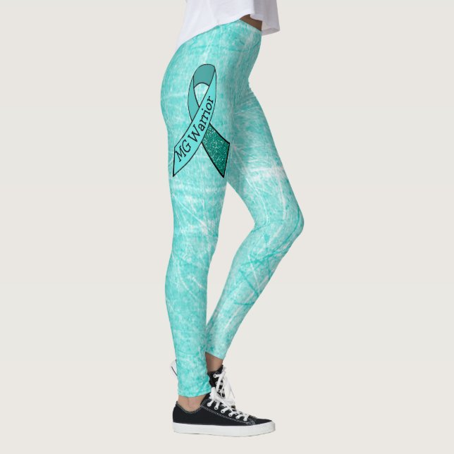 Leggings des White MG Warrier Awareness Ribbon (Rechts)