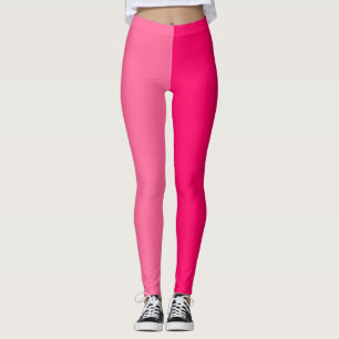 Leggings Design à deux tons clair et rose chaud