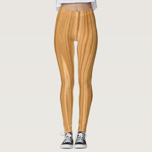 Leggings Design Arrière - plan de texture bois-35455