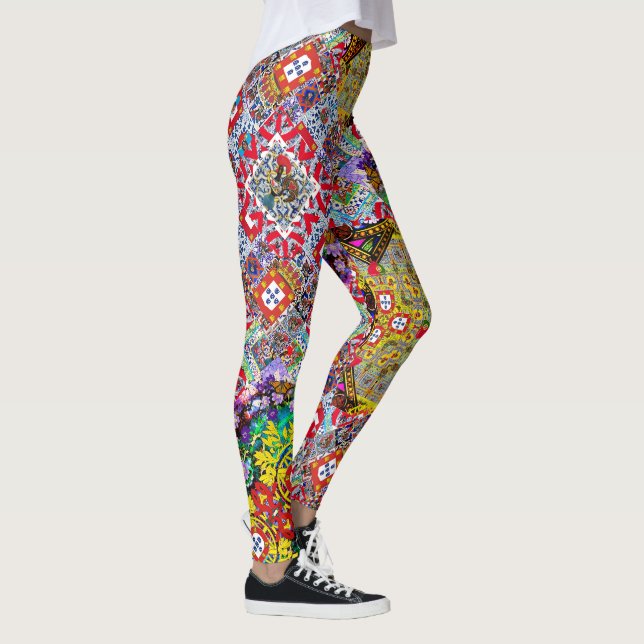 Leggings Design d'art populaire portugais (Droite)