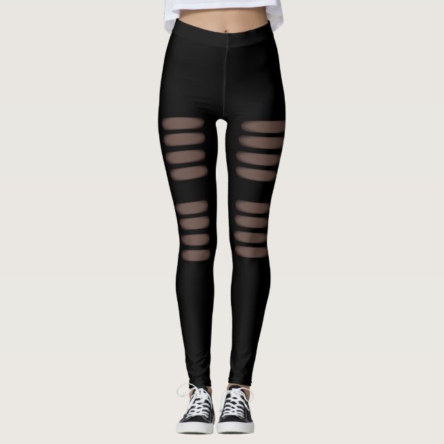 Leggings Design déchiré mode (Devant)