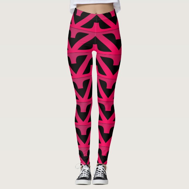 Leggings Design Double Z rouge (Devant)