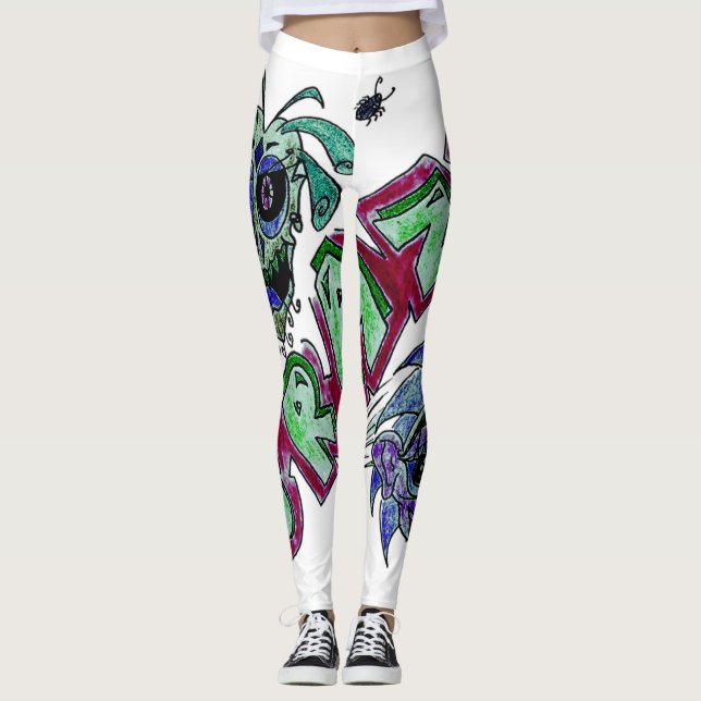 Leggings Design exclusif Crazy. (Devant)