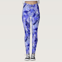 Design floral bleu