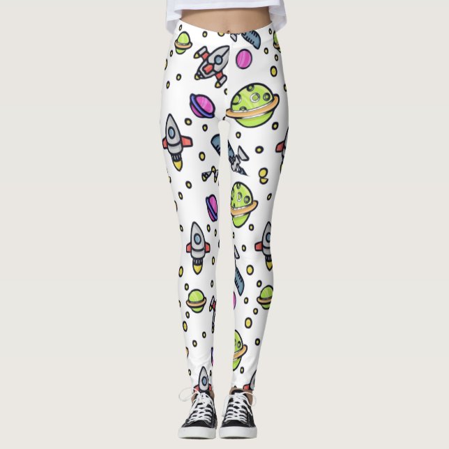 Leggings Design motif Galaxy (Devant)
