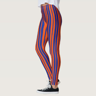 Leggings Design Motif Orange Blue