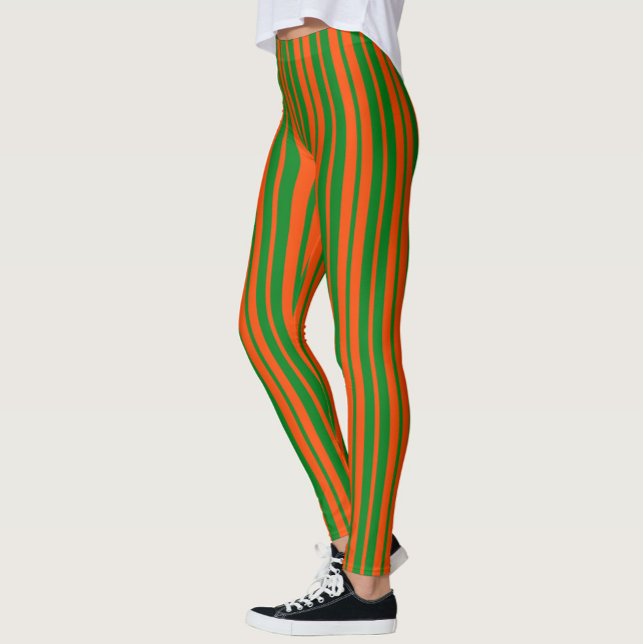 Leggings Design Motif Orange Green (Créateur téléchargé)