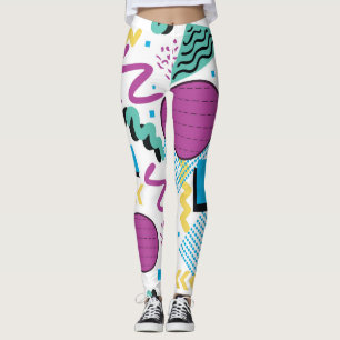 Leggings Design passionnant de Memphis Pastel