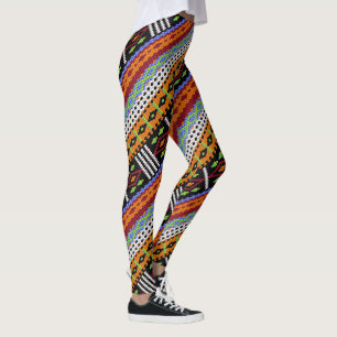 Leggings Design tissé coloré