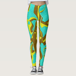 Leggings Design Turquoise