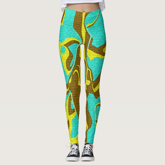 Leggings Design Turquoise (Devant)