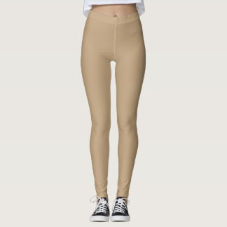 Leggings Design Uni Taupe