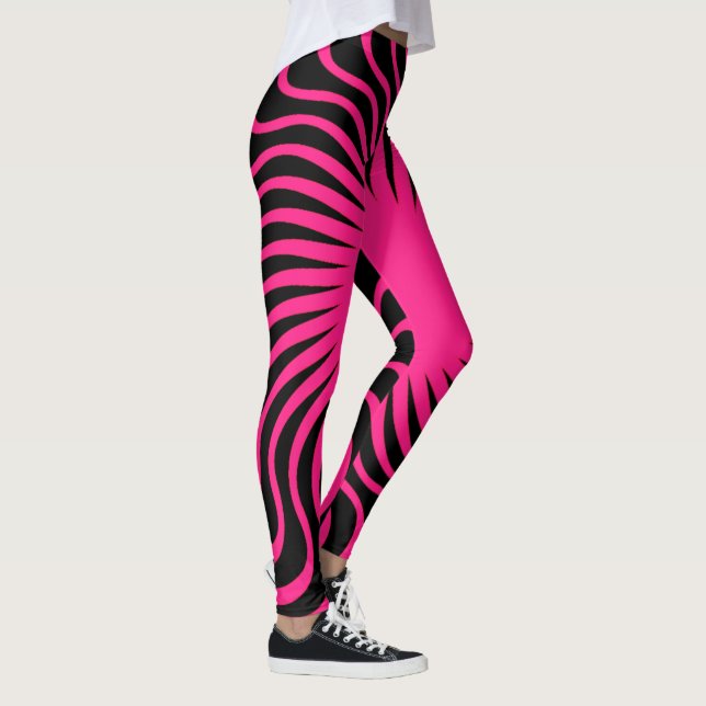 Leggings Design unique de motif zèbre magnifique  (Droite)