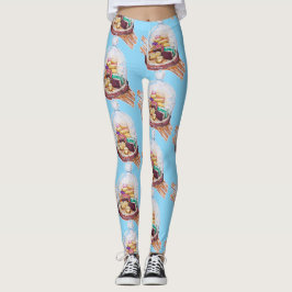 Leggings Desserts Sous Dôme De Verre