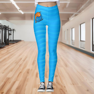 Leggings Dessin animé de poissons Yin Yang