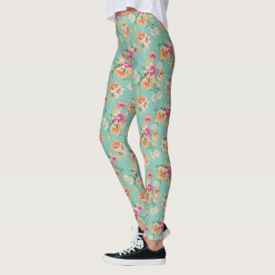 Leggings Dessin brillant Motif floral