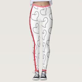 Leggings Dessin de forme de cœur élégant