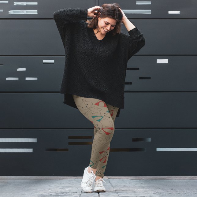 Leggings Dessin en mode foncé Fox (Créateur téléchargé)