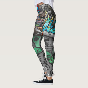 Leggings Dessin Graffiti pour lave-vaisselle