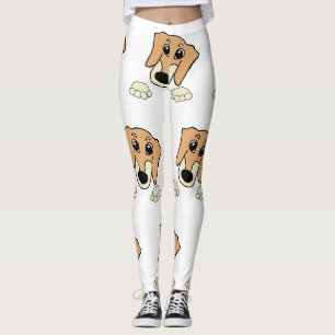 Leggings dessin humoristique sur la peau et la crème