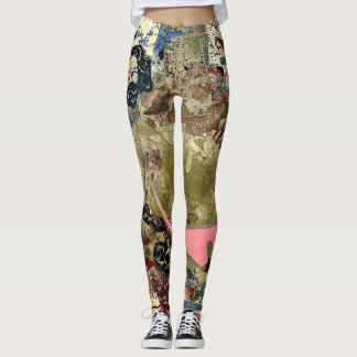 Leggings dessins réalisés à partir de peintures d'artistes