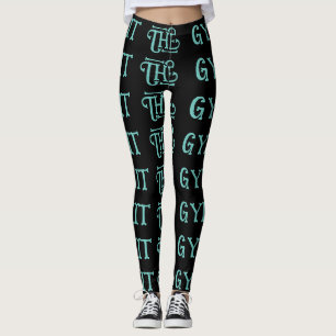 Leggings d'exercice tout-sur-impression noir
