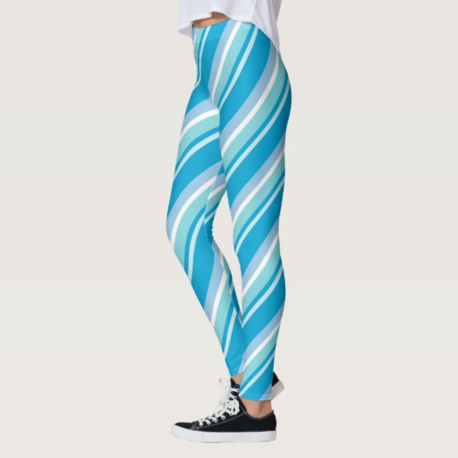 Leggings Diagonale Bleu clair (Gauche)