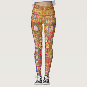 Leggings Diagramme cosmique de Mandala pour la méditation