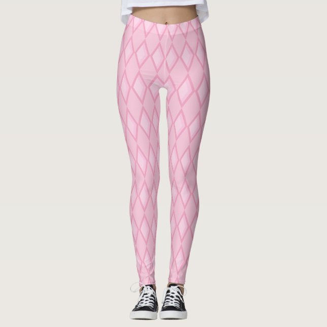 Leggings Diamant rose (Devant)