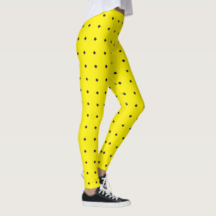 Leggings Diamants Bleus Royaux contre Jambes Jaunes