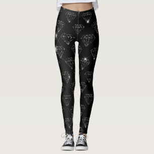 Leggings Diamants noirs