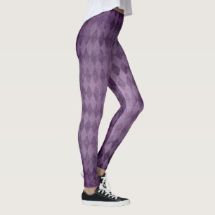 Leggings diamants violets vintages fanés filles lavande