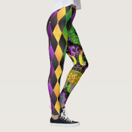Leggings Diamond Jacquard Mardi Gras Couleurs Dragon Leggin