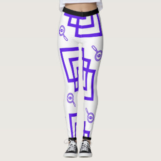 Leggings d'icône Monoline Search - minimaliste mod