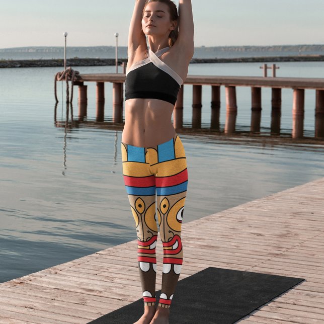 Leggings dieu tiki hawaïen (Créateur téléchargé)