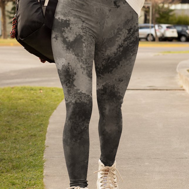 Leggings Diffusion gris Abstraite (Créateur téléchargé)