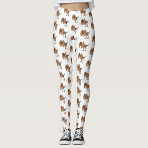 Leggings Dilophosaurus dessin animé